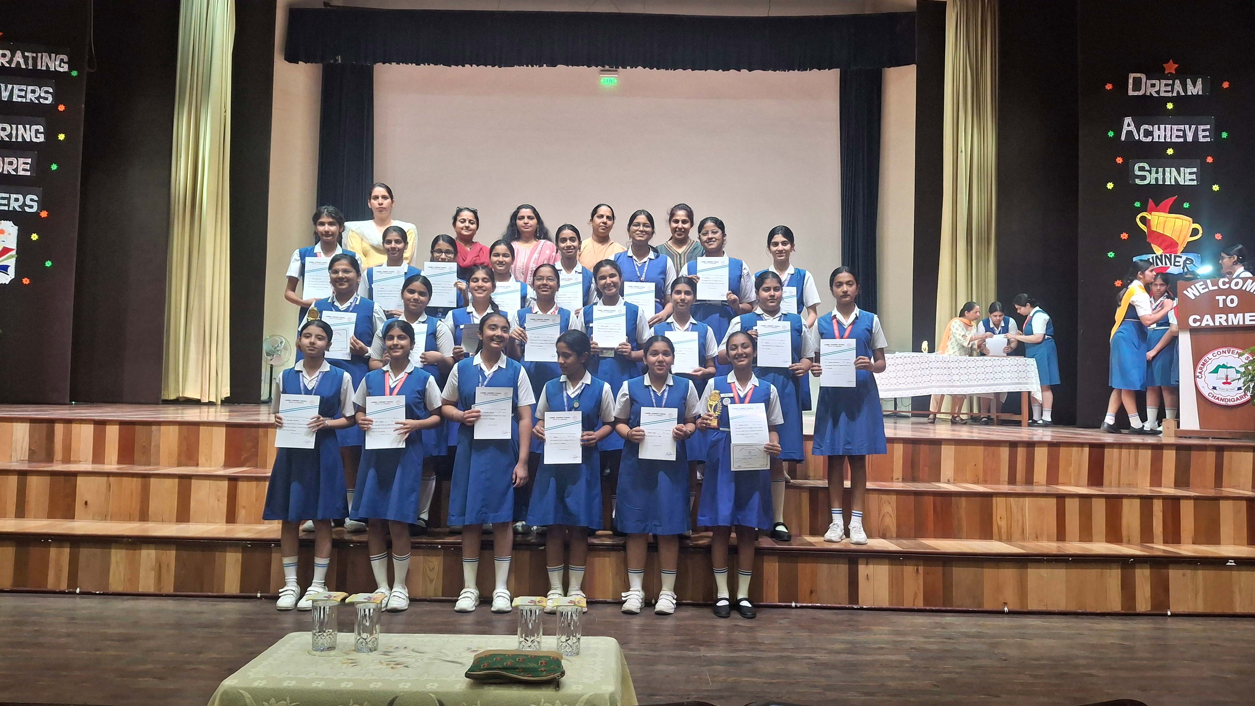 Academic Excellence award for classes VI to IX and class XI