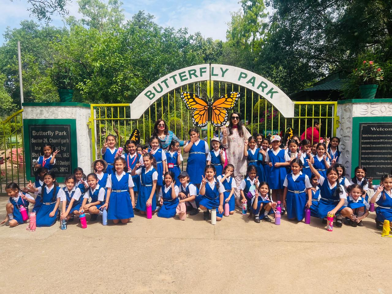 Trip to Butterfly Park for the students of Class 1