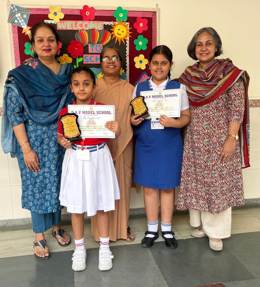 Navya and Anysha Win Big at Interschool Competitions