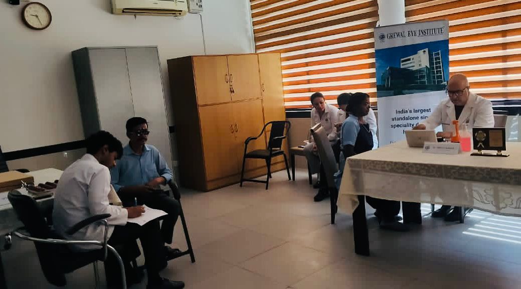 Eye Check-Up Camp Conducted For Workers